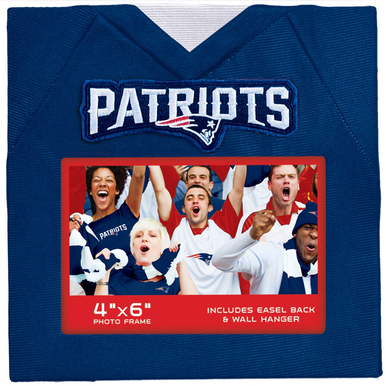 MasterPieces   Sports Decor - NFL New England Patriots - Team Jersey Uniformed Picture Frame For 4"x6" Photos